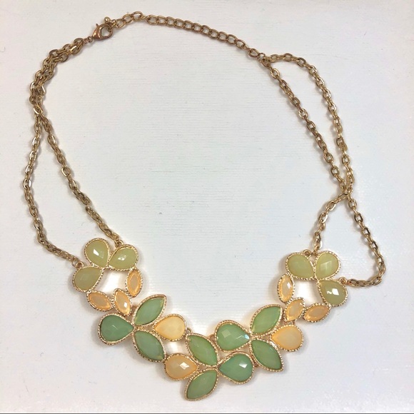 MULTICOLOR GEM statement necklace - Picture 3 of 6